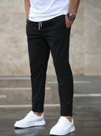 Men's Comfort Trousers | Tailored Ankle-Length Fit | Straight-Leg Silhouette
