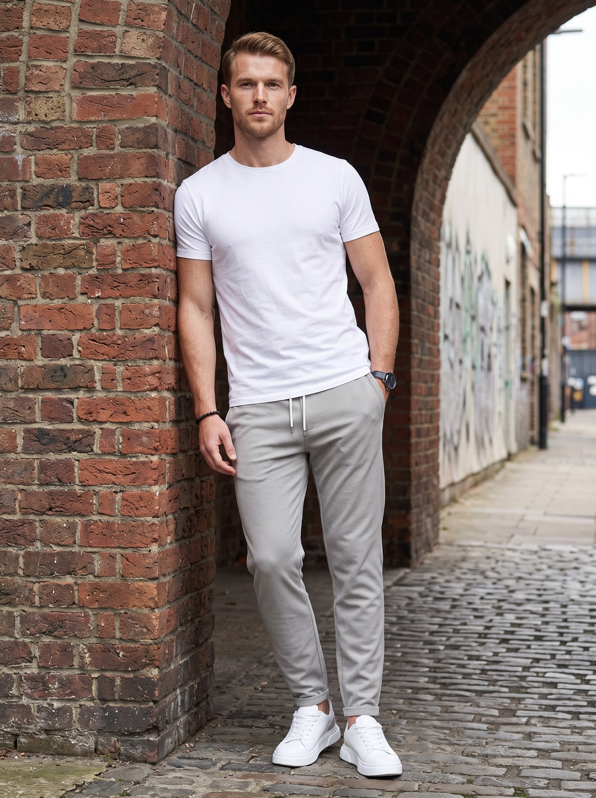 Men's Comfort Trousers | Tailored Ankle-Length Fit | Straight-Leg Silhouette